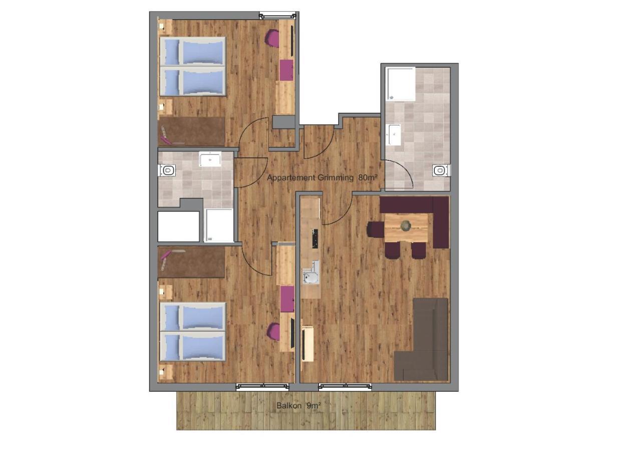 Appartements Kolb Тауплиц Екстериор снимка